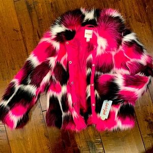 Cat and Jack fure jacket with long sleeves